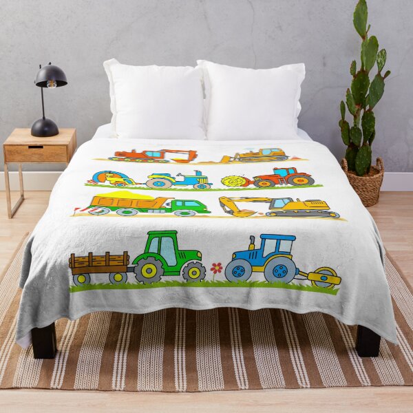 Item preview, Digger Tractor Truck Hay Baler Bulldozer Construction Farm Vehicles for Kids designed and sold by samshirts.