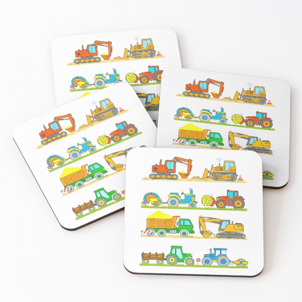 Item preview, Digger Tractor Truck Hay Baler Bulldozer Construction Farm Vehicles for Kids  designed and sold by samshirts.