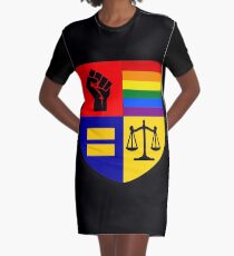 Social Justice Warrior Graphic T-Shirt Dress