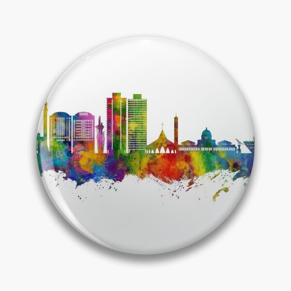 Item preview, Abuja Nigeria Skyline designed and sold by ArtPrints.