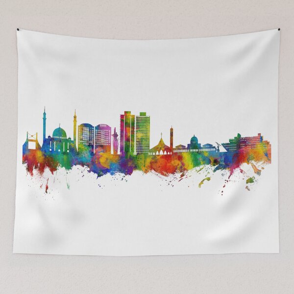 Item preview, Abuja Nigeria Skyline designed and sold by ArtPrints.