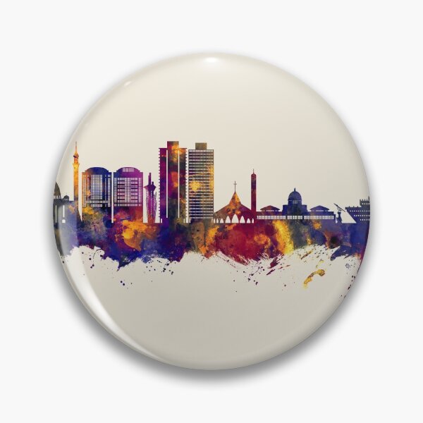 Item preview, Abuja Nigeria Skyline designed and sold by ArtPrints.