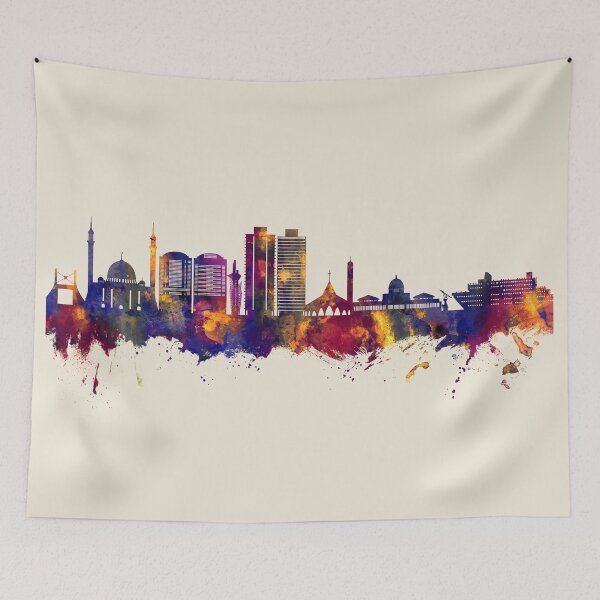 Item preview, Abuja Nigeria Skyline designed and sold by ArtPrints.