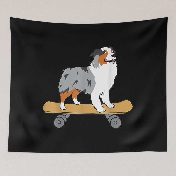 Item preview,  Aussie Skateboard Love Australian Shepherds designed and sold by lindaxse.