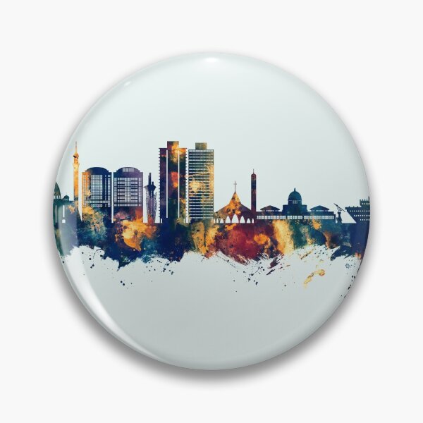 Item preview, Abuja Nigeria Skyline designed and sold by ArtPrints.