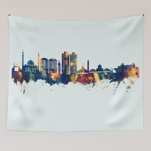 Item preview, Abuja Nigeria Skyline designed and sold by ArtPrints.