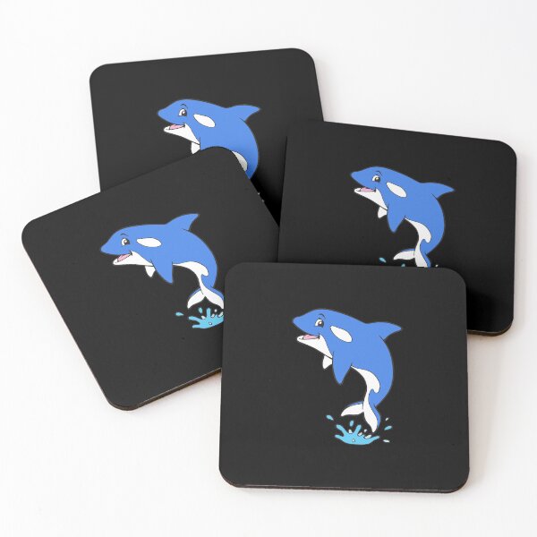 Item preview, Blue Orca cartoon Whale designed and sold by samshirts.