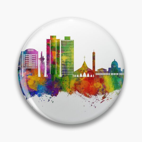 Item preview, Abuja Nigeria Skyline designed and sold by ArtPrints.