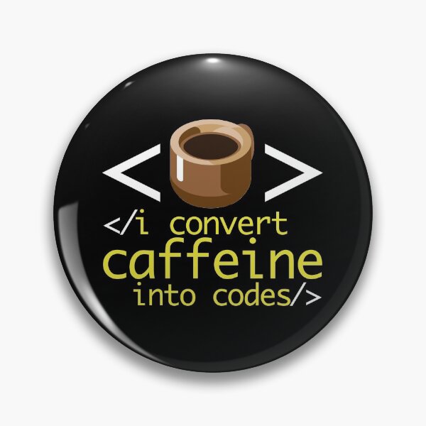 Item preview, Converts Caffeine Into Codes, Funny Coffee & Coding Graphic designed and sold by GO SHIRT-TEE.