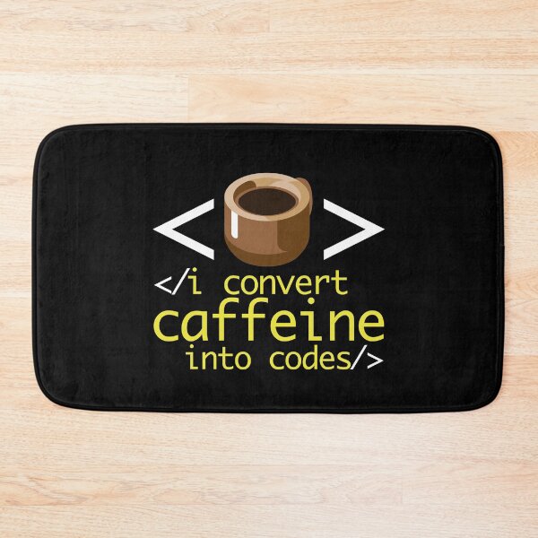 Item preview, Converts Caffeine Into Codes, Funny Coffee & Coding Graphic designed and sold by GO SHIRT-TEE.