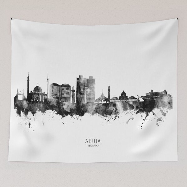 Item preview, Abuja Nigeria Skyline designed and sold by ArtPrints.