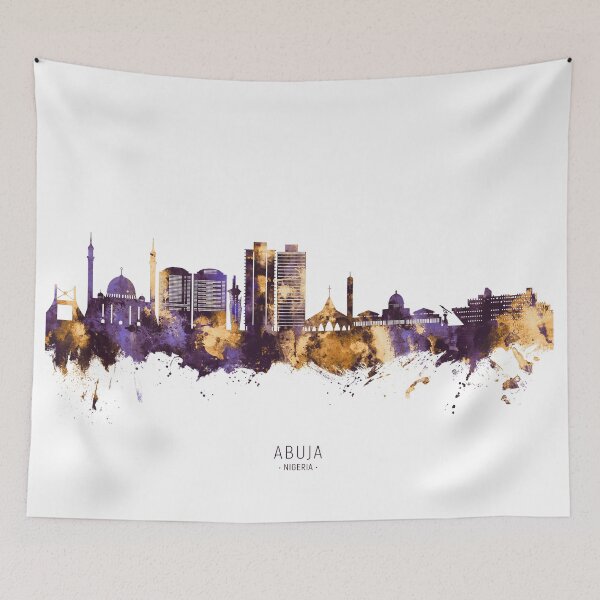 Item preview, Abuja Nigeria Skyline designed and sold by ArtPrints.