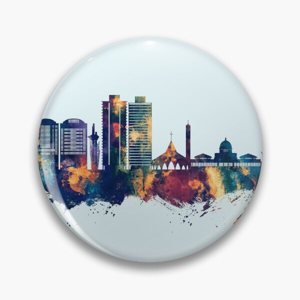 Item preview, Abuja Nigeria Skyline designed and sold by ArtPrints.