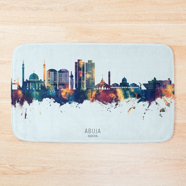 Item preview, Abuja Nigeria Skyline designed and sold by ArtPrints.