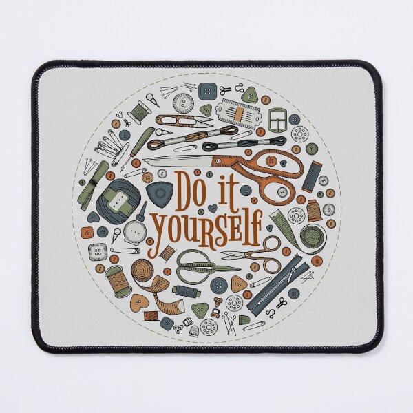 Item preview, Handmade, sewing, embroidery, needlework supplies and the inscription "Do it yourself". designed and sold by NLobes.