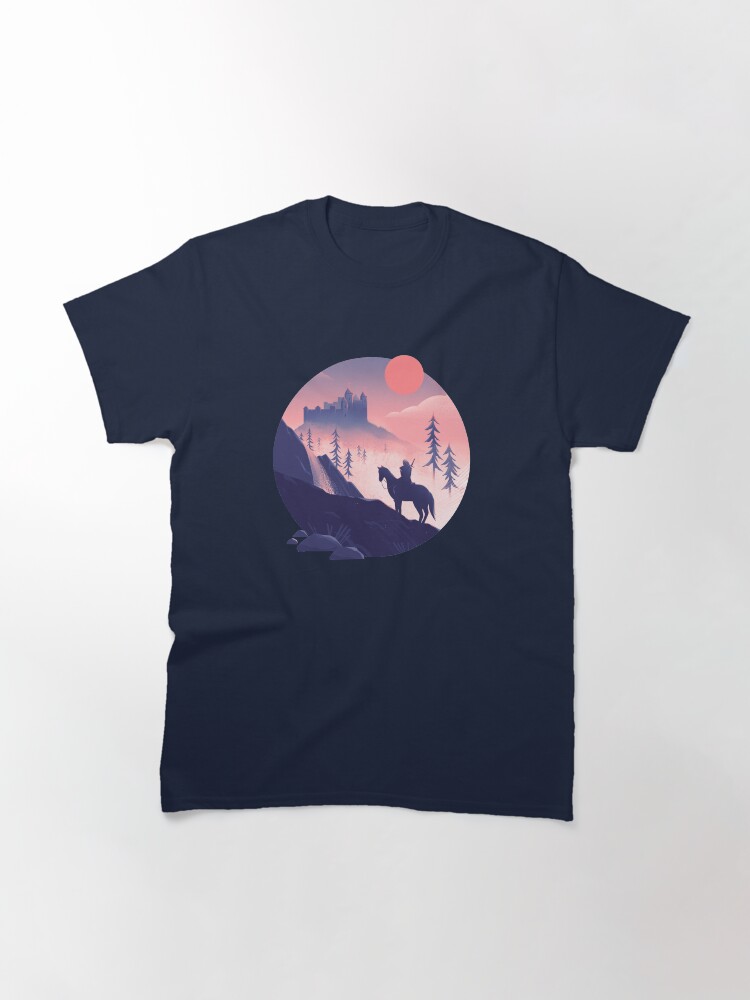 Thumbnail 3 of 7, Classic T-Shirt, Geralt's on a sunset ride designed and sold by anniko-story.
