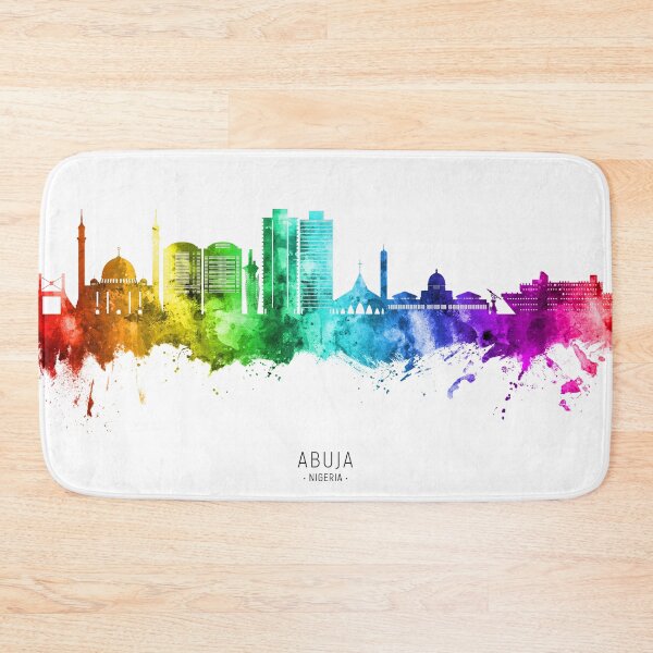 Item preview, Abuja Nigeria Skyline designed and sold by ArtPrints.