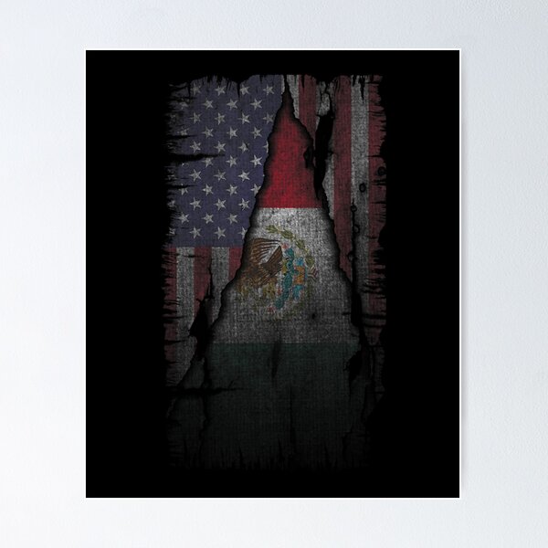 Item preview,  Mexican American Grunge Style Flag designed and sold by lindaxse.