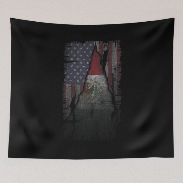 Item preview,  Mexican American Grunge Style Flag designed and sold by lindaxse.