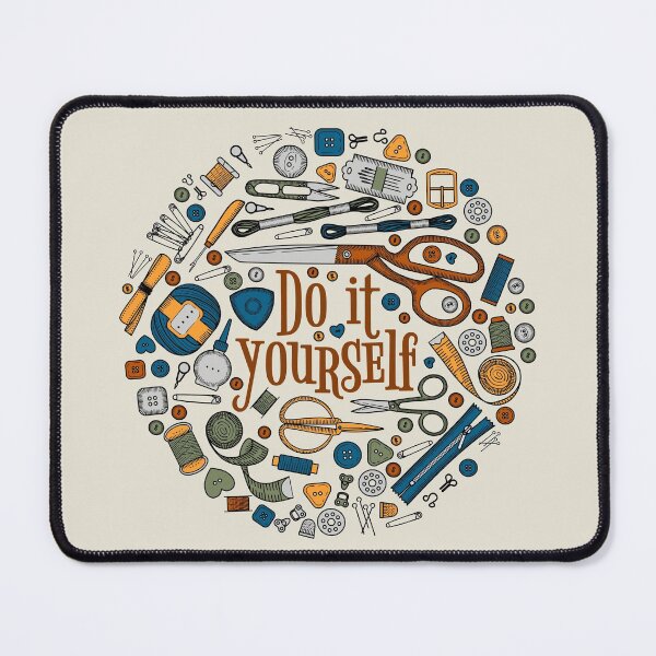 Item preview, Handmade, sewing, embroidery, needlework supplies and the inscription "Do it yourself". designed and sold by NLobes.