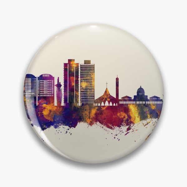 Item preview, Abuja Nigeria Skyline designed and sold by ArtPrints.