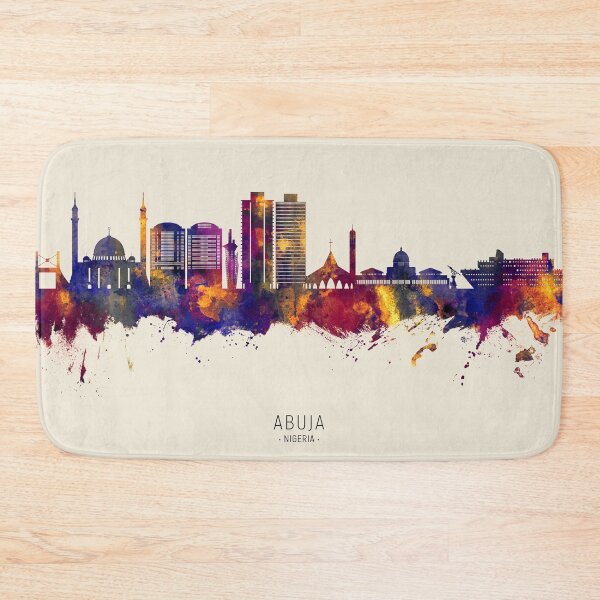 Item preview, Abuja Nigeria Skyline designed and sold by ArtPrints.