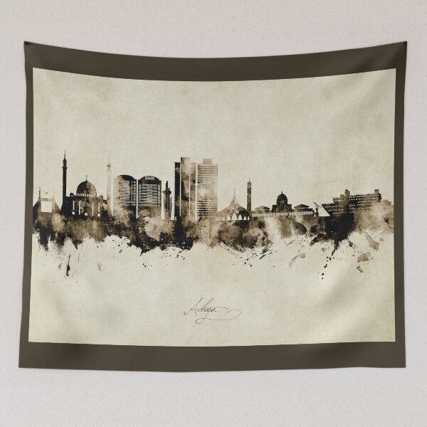 Item preview, Abuja Nigeria Skyline designed and sold by ArtPrints.