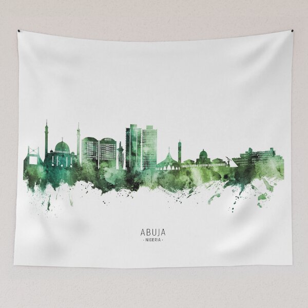 Item preview, Abuja Nigeria Skyline designed and sold by ArtPrints.