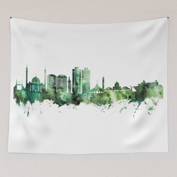 Item preview, Abuja Nigeria Skyline designed and sold by ArtPrints.