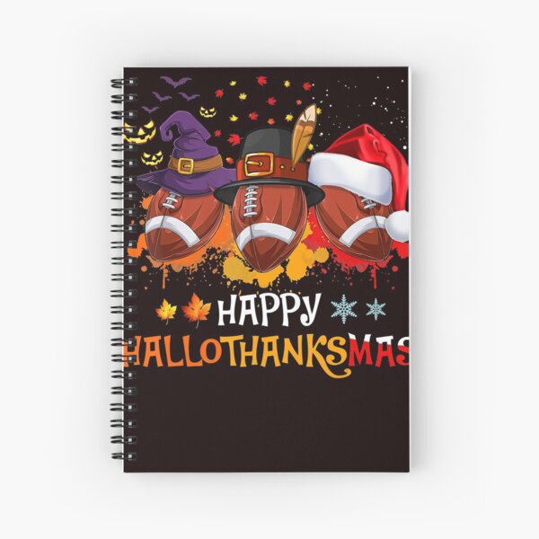 Item preview, Happy Hallothanksmas Football Halloween And Christmas Autumn designed and sold by Michaelmansr572.