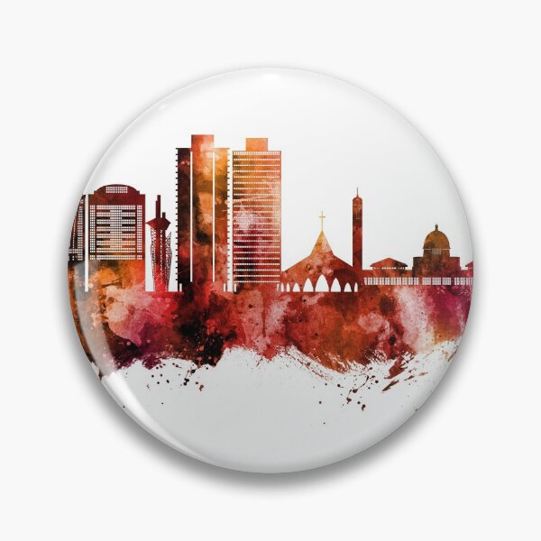 Item preview, Abuja Nigeria Skyline designed and sold by ArtPrints.