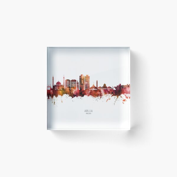 Item preview, Abuja Nigeria Skyline designed and sold by ArtPrints.