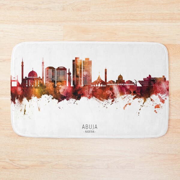 Item preview, Abuja Nigeria Skyline designed and sold by ArtPrints.