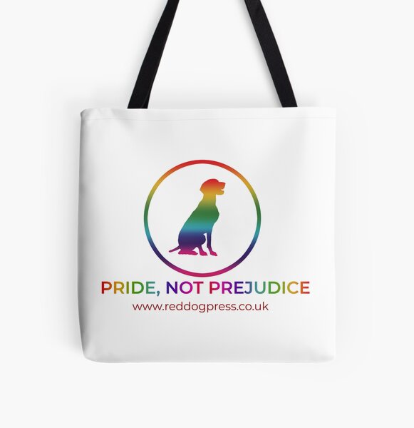 Rainbow Dog All Over Print Tote Bag
