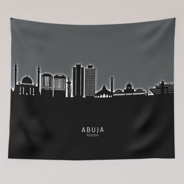 Item preview, Abuja Nigeria Skyline designed and sold by ArtPrints.