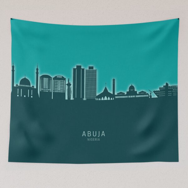 Item preview, Abuja Nigeria Skyline designed and sold by ArtPrints.