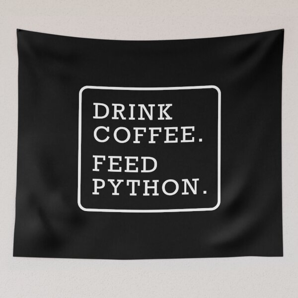 Item preview, Funny snake python coffee lover graphic text design white designed and sold by Avicularious.