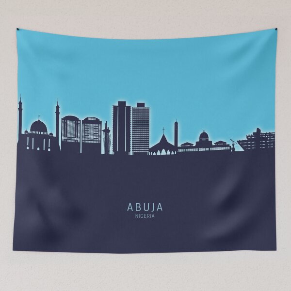 Item preview, Abuja Nigeria Skyline designed and sold by ArtPrints.