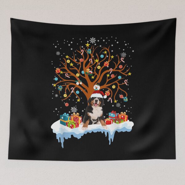 Item preview,  Bernese Mountain Christmas Tree Santa Dog Lover Gift designed and sold by jennifera11.