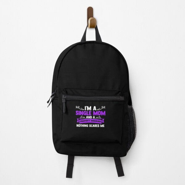 Item preview, I'm A Single Mom And A Property Manager Nothing Scares Me designed and sold by Nessshirts.