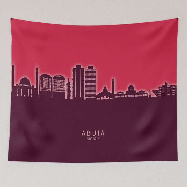 Item preview, Abuja Nigeria Skyline designed and sold by ArtPrints.