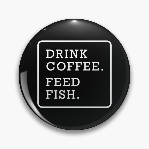 Item preview, Funny fish coffee lover graphic text design white designed and sold by Avicularious.