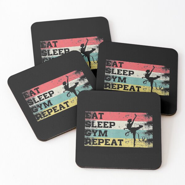 Item preview,  Vintage Retro Eat Sleep Gym Repeat Aerial Yoga Lover designed and sold by cysandy.