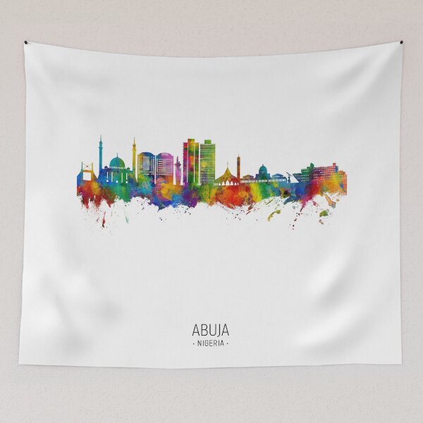 Item preview, Abuja Nigeria Skyline designed and sold by ArtPrints.