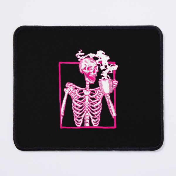 Item preview,  Halloween Coffee Drinking Skeleton Pink designed and sold by jennifera11.
