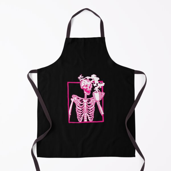 Item preview,  Halloween Coffee Drinking Skeleton Pink designed and sold by jennifera11.