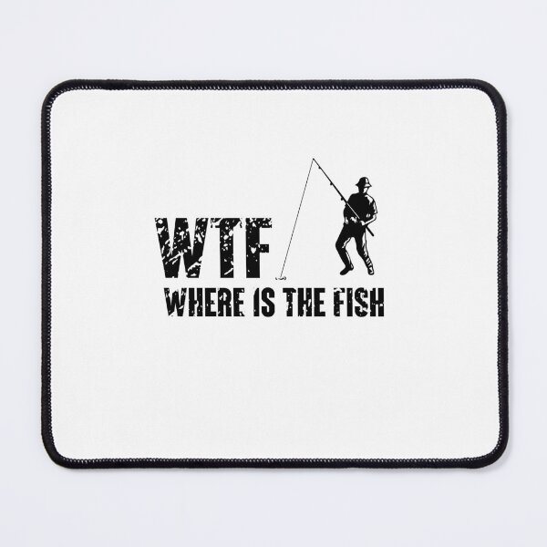 Item preview, Copy of WTF Where's The Fish Men's women's Funny Fishing 2022 vintage designed and sold by lovelystore200.
