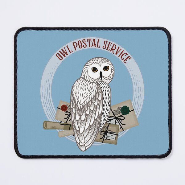 Item preview, The owl, scrolls and letters on a round frame. The owl postal service. designed and sold by NLobes.