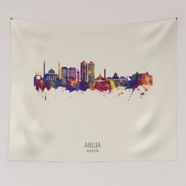 Item preview, Abuja Nigeria Skyline designed and sold by ArtPrints.