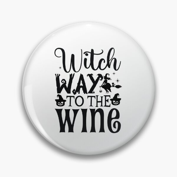 Item preview, Witch way to the wine? Funny Halloween wine drinking witch design designed and sold by charaf19.